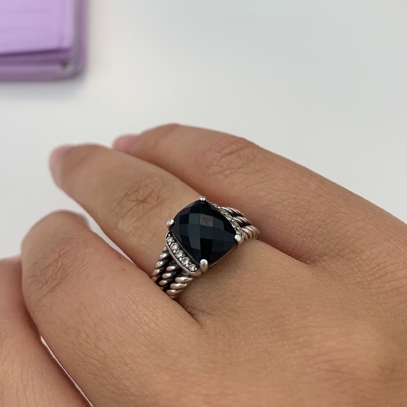 ❤️ SOLD ❤️ David Yurman ring Black Onyx Size 6.5! - Picture 2 of 6